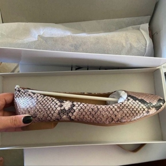 Steve Madden Danni Snake Print Ballerina Flat NEW - Picture 3 of 5